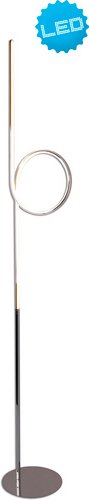 NÄVE LED-Stehleuchte, LED, warmweiß, inkl. Leuchtmittel, Höhe: 171 cm - silberfarben