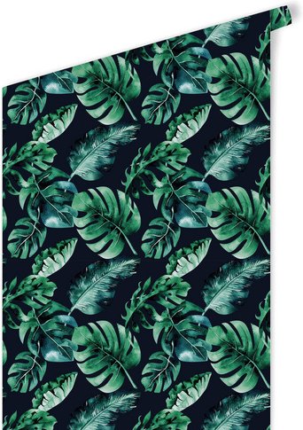 K&L Wall Art Vliestapete »Kinder Vliestapete«, Pflanzen Dschungel Wald, mehrfarbig, matt - bunt