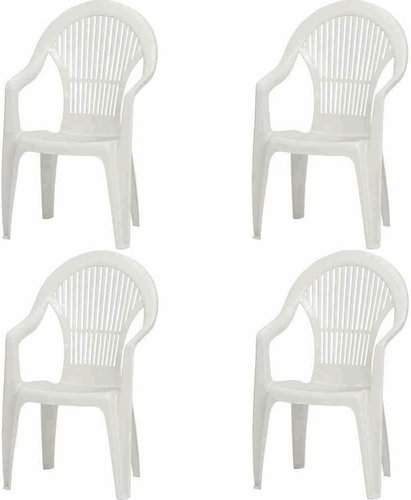 Thumbnail - PROGARDEN Gartenmöbelset »Vega«, 4er-Set, Kunststoff - weiss