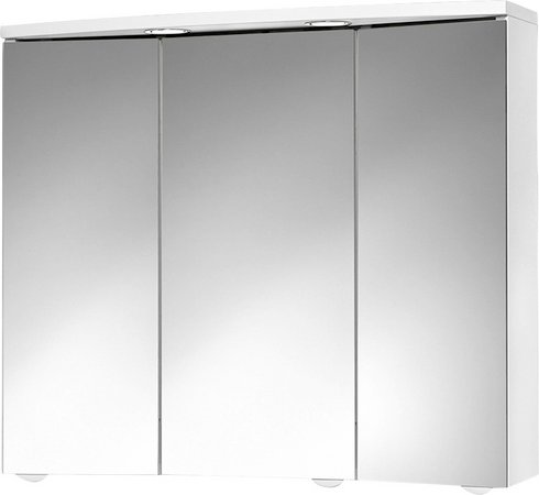 JOKEY Spiegelschrank »Trava«, 3-türig, LED, BxH: 75 x 65 cm - weiss