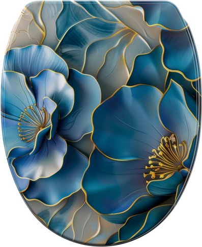 Sanilo WC-Sitz »Bluemara«, mit Schnellverschluss Bluemara, Blau, Oval