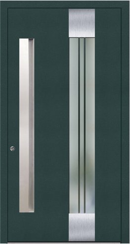 KNOCK Aluminium-Haustür »Marte«, moosgrün - gruen