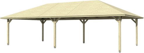 SKANHOLZ Pavillon »Orleans 4«, Zeltdach, viereckig, BxHxT: 569 x 360 x 1046 cm - beige