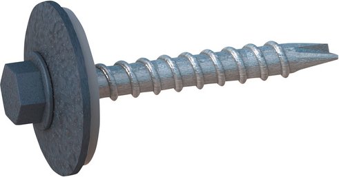 SAREI Außensechskant-Schrauben, ØxL: 6 x 38 mm, Edelstahl, Pack Stück - grau