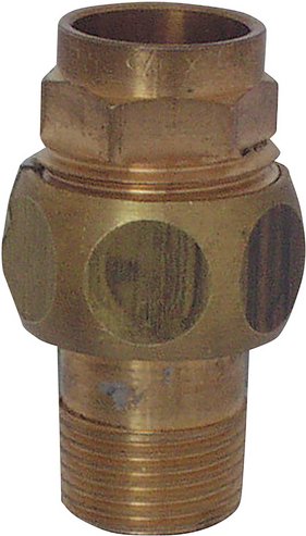 CORNAT Löt-Verschraubung »22 mm, 3/4" AG«, Rotguss - braun