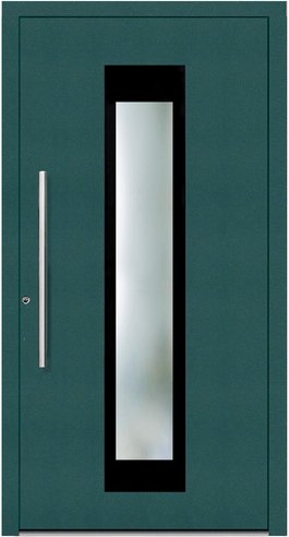 KNOCK Aluminium-Haustür »Marte«, moosgrün - gruen