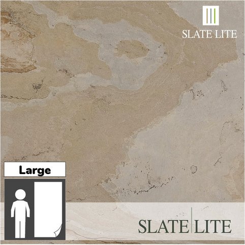 SlateLite Schieferfurnier »Tan«, bunt, Leicht-Schiefer - grau