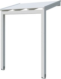 SKANHOLZ Vordach »Prerow«, pultdach, leimholz|fichte, weiß - weiss