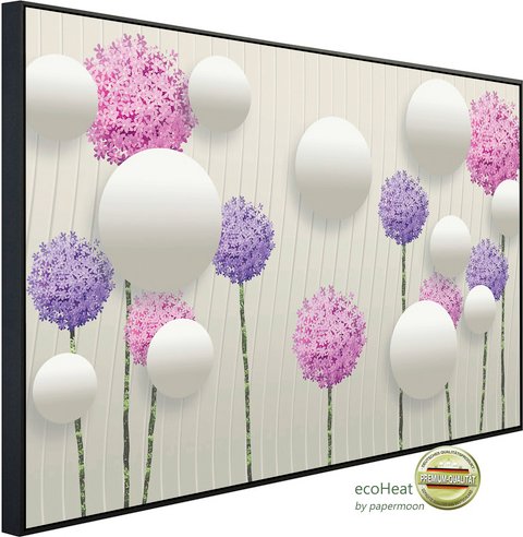 Thumbnail - papermoon Infrarotheizung »EcoHeat - Muster mit Blumen«, Matt-Effekt - bunt