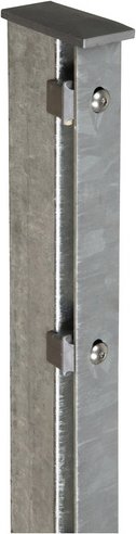 FLORAWORLD Zaunpfosten, Stahl, BxHxL: 6 x 4 x 260 cm - silberfarben
