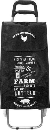 ADOB Trolley, BxHxL: 35 x 7 x 90 cm, Food, schwarz