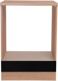 Thumbnail - RESPEKTA Herdumbauschrank »Merle«, BxHxT: 60 x 84,8 x 60 cm, schwarz - schwarz | braun
