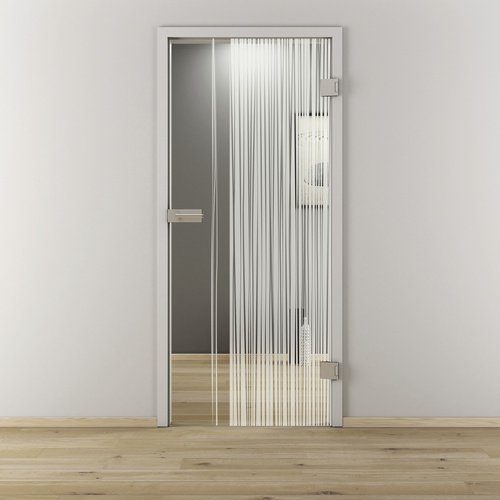 NOVADOORS Glasdrehtür »NOVA 584«, glänzend - transparent