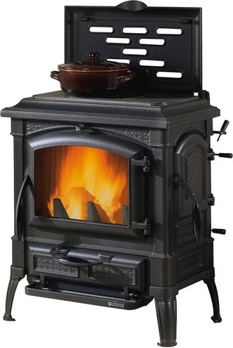 Thumbnail - La Nordica-Extraflame® Kaminofen »Isetta«, anthrazit, Gusseisen, 7,7 kW - schwarz