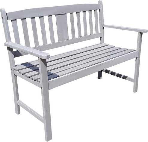 GARDEN PLEASURE Bank, Eukalyptusholz, BxHxT: 110 x 86 x 56,5 cm - grau