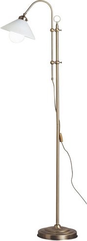 GLOBO LIGHTING Stehleuchte »LANDLIFE«, Höhe: 172 cm, 60 W, Metall matt, messingfarben - braun