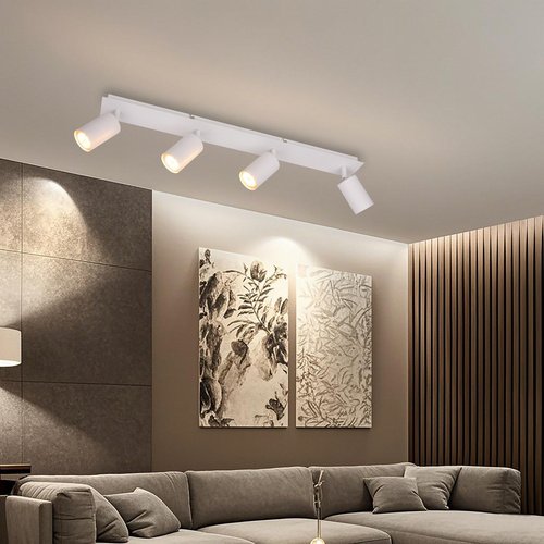 CASAYA Spotstrahler »Fjell«, 4 x 25 W, GU10, Metall, weiß - weiss