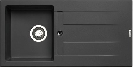 Pyramis Einbauspüle »Athlos«, Granit, BxHxL: 86 x 43,5 cm - schwarz