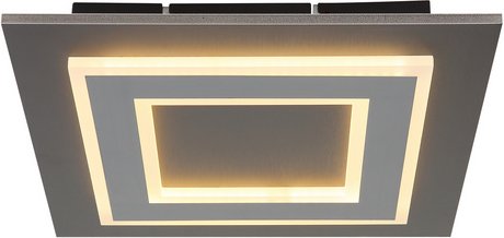 GLOBO LIGHTING Deckenleuchte »JAYDEN«, 32 x 32 x 5,5 cm, inkl. Leuchtmittel, 24W, 3000K - grau