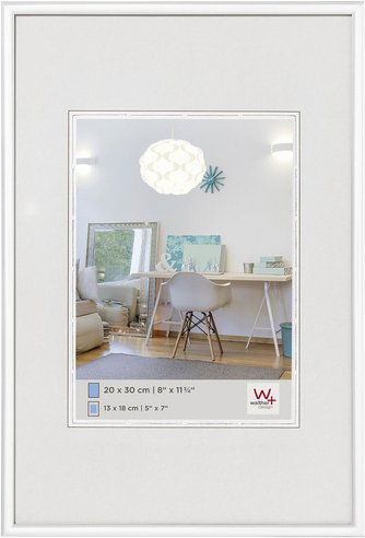 Walther Design Bilderrahmen »NEW LIFESTYLE«, BxL: 25 x 31 cm, weiß, Kunststoff - weiss