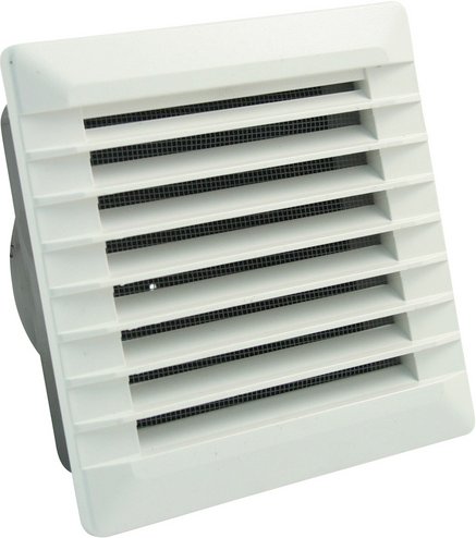 MARLEY Lüftungsgitter, eckig, Hart-PVC (PVC-U), weiß - weiss