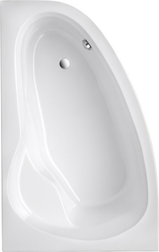 OTTOFOND Badewanne »Loredana«, BxHxL: 110 x 44 x 175 cm, asymetrisch - weiss