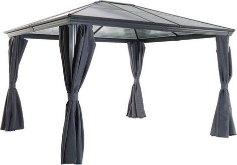 CASAYA Hardtop-Pavillon, rechteckig, BxHxT: 360 x 270 x 300 cm - grau