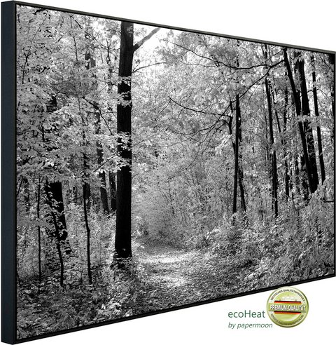 papermoon Infrarotheizung »EcoHeat - Waldweg«, Matt-Effekt - bunt