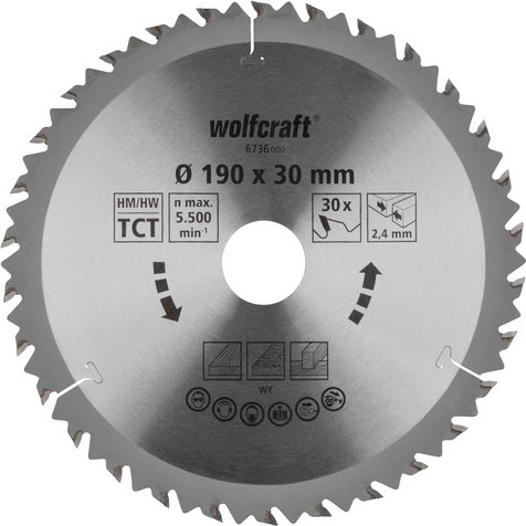 Thumbnail - WOLFCRAFT Kreissägeblatt, Ø: 190 mm, 30 Zähne