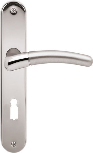 ALPERTEC Langschild-Garnitur »Beate«, Messing - silberfarben