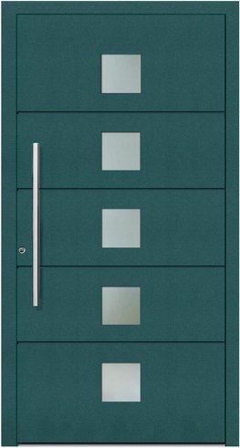 KNOCK Aluminium-Haustür »Terra Nova«, moosgrün - gruen