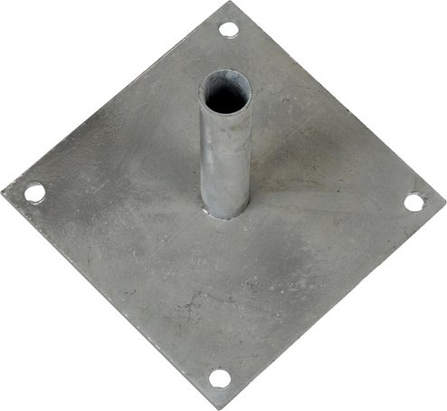 FLORAWORLD Bodenplatte, Stahl, BxHxT: 20 x 15 x 20 cm - silberfarben