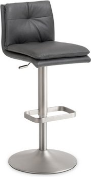 Mayer Sitzmöbel Barhocker »1211«, Breite: 44 cm, höhenverstellbar, Mikrofaser, grau