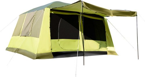 Thumbnail - Outsunny Campingzelt, Für: 8, gelbgrün - gruen