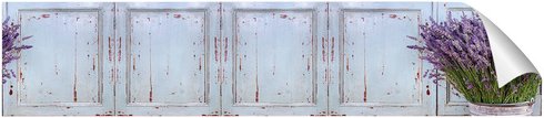 mySPOTTI Küchenrückwand »Vintage Lavendel«, Polyvinylchlorid (PVC), Lavendel-Design