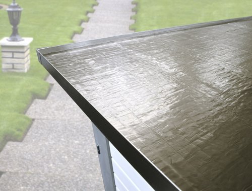 Thumbnail - WEKA Dachbahn für Gartenhäuser, BxT: 100 x cm, Bitumen, selbstklebend - grau