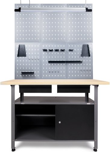 Ondis24 Werkstatt-Set »Fritz«, anthrazit, Metall, bluetooth - schwarz