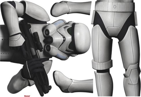 KOMAR Dekosticker »Star Wars Stormtrooper«, BxH: 100 x 70 cm - bunt