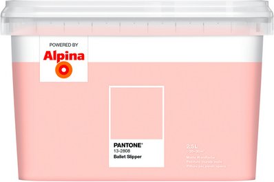 ALPINA Wandfarbe »PANTONE«, Ballet Slipper, matt, 2,5 l - rosa