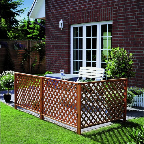 PROMADINO Zaunsystem »Romantica«, Kiefernholz, LxH: 6 x 91,5 cm - braun