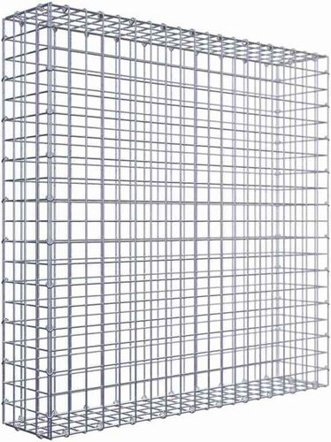 Gabiona Gabione, silbergrau, Maschenweite 5 cm x 5 cm, C-Ring - silberfarben