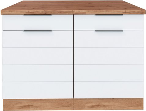 HELD MÖBEL Unterschrank »Faro«, BxHxT: 120 x 86 x 60 cm, Holzwerkstoff - weiss