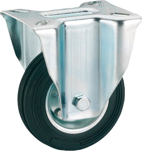 DÖRNER+HELMER Bockrolle, Gummi, schwarz