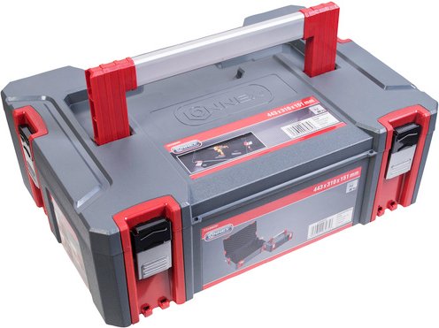 CONNEX Systembox, BxHxT: 44,3 x 15,1 x 31 cm, Kunststoff / Aluminium - grau