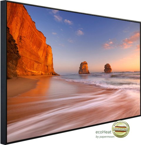 papermoon Infrarotheizung »EcoHeat - Zwölf Apostel Great Ocean Beach«, Matt-Effekt - bunt