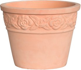 hagebau Pflanzgefäß »Rose«, terrakotta, Rose, BxHxL: 35 x 28 x 35 cm - orange