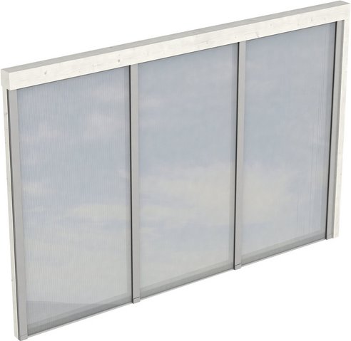 SKANHOLZ Seitenwand, B x H: 305 x 200 cm, Holz, Farbe: weiß