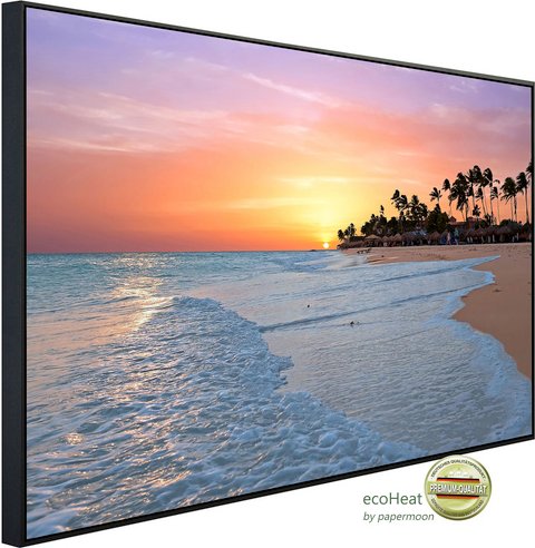 Thumbnail - papermoon Infrarotheizung »EcoHeat - Aruba Beach Sonnenuntergang«, Matt-Effekt - bunt