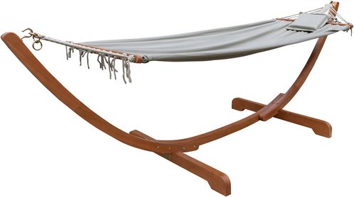 GARDEN PLEASURE Hängematte »Madeira«, Liegefläche: 200 x 100 cm, grau/braun - beige