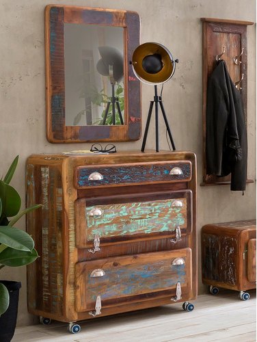 SIT Spiegel »FRIDGE«, BxH: 60 x 80 cm, rechteckig - braun